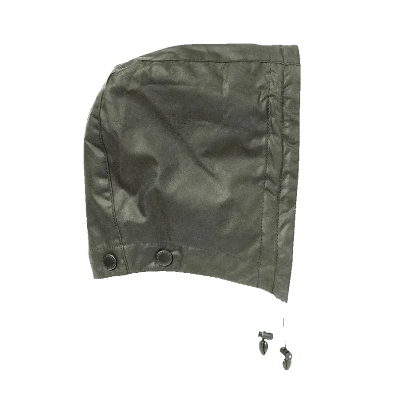 Barbour Waxed Cotton Hood in Sage made by Barbour