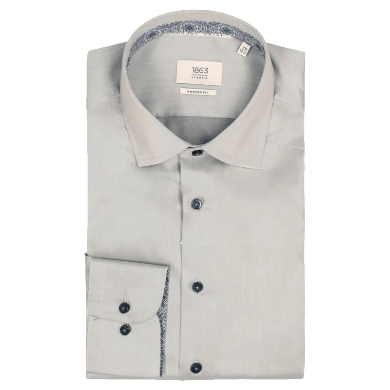Eterna Plain Formal Shirt With Trim sold by Coes