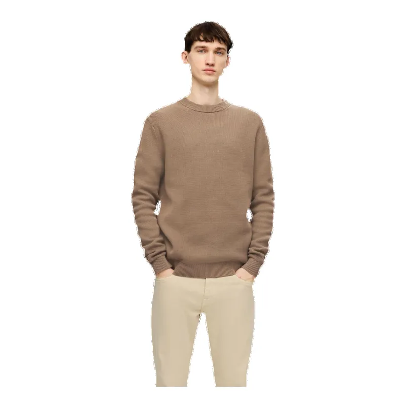 Selected Dane Long Sleeve Knit Structure Crew Neck sold by Coes
