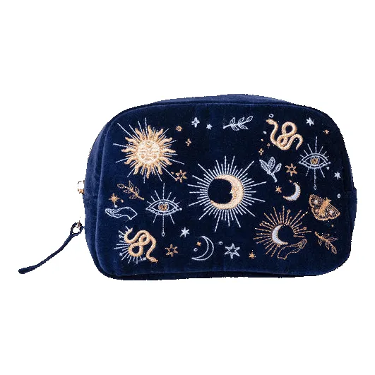 Elizabeth Scarlett Boho Mysticism Velvet Makeup Bag sold by Coes