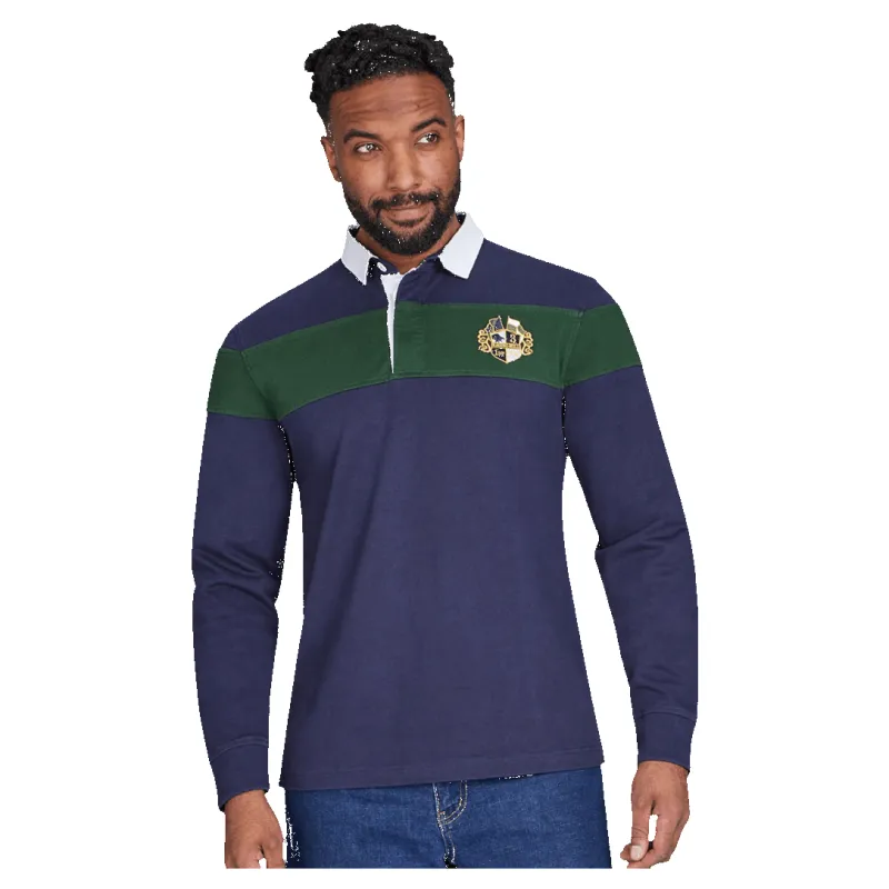 Raging Bull Chest Panel Rugby Shirt made by Coes