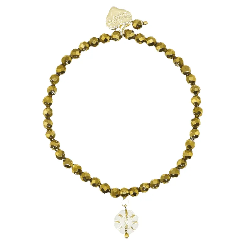 Rosie Fox Pyrite Gemstone Belle Bracelet made by Coes