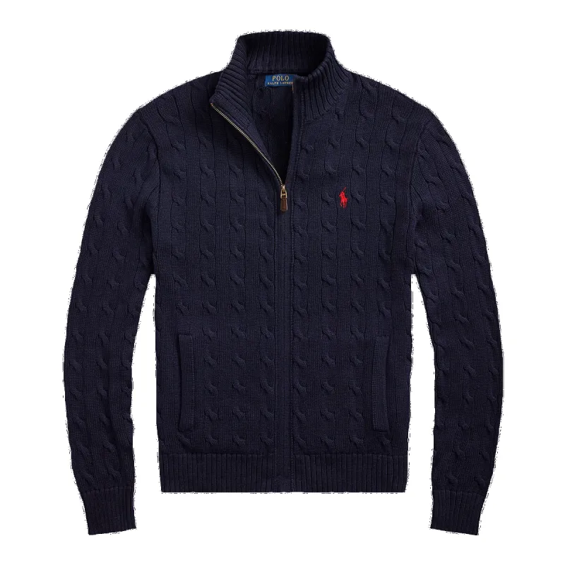 Polo Ralph Lauren Long Sleeve Full Zip Cabled Jumper made by Polo by Ralph Lauren