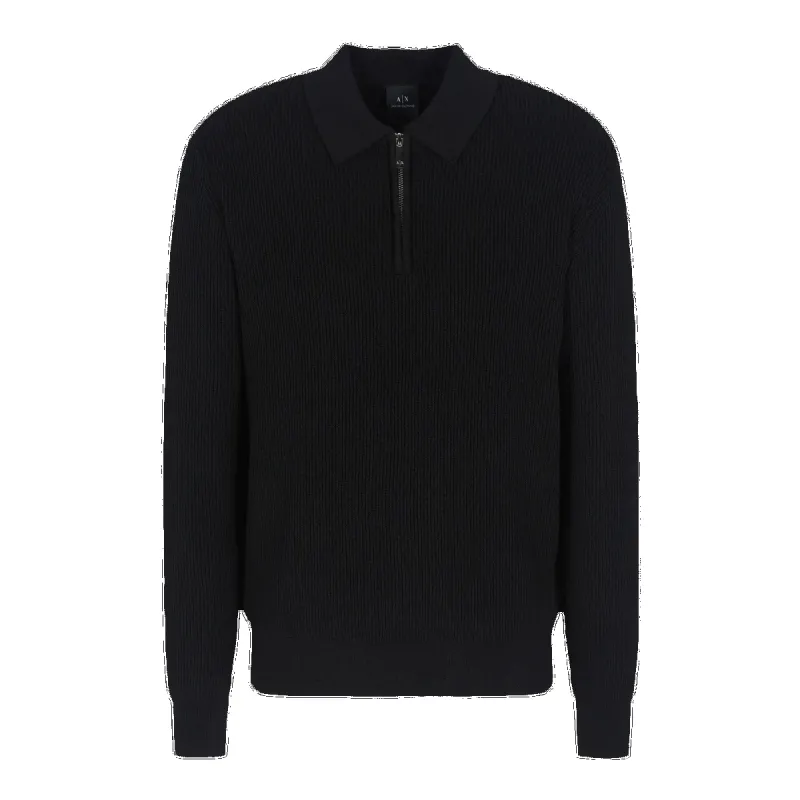 Armani Exchange Polo Collar Pullover made by Armani Exchange