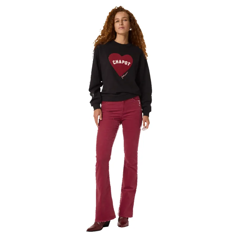 Fabienne Chapot Terry Sport Heart Sweater made by Coes
