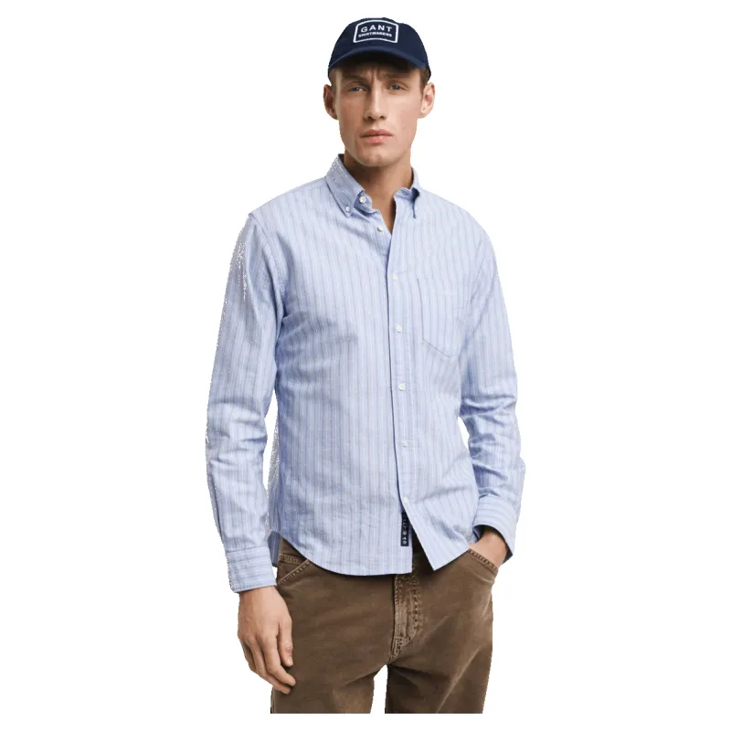 GANT Reg Oxford Stripe Shirt sold by Coes