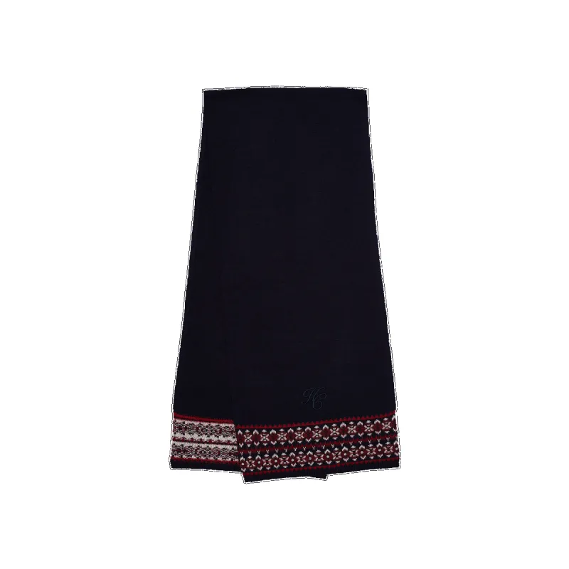 Holland Cooper Jennifer Fairisle Scarf made by Coes