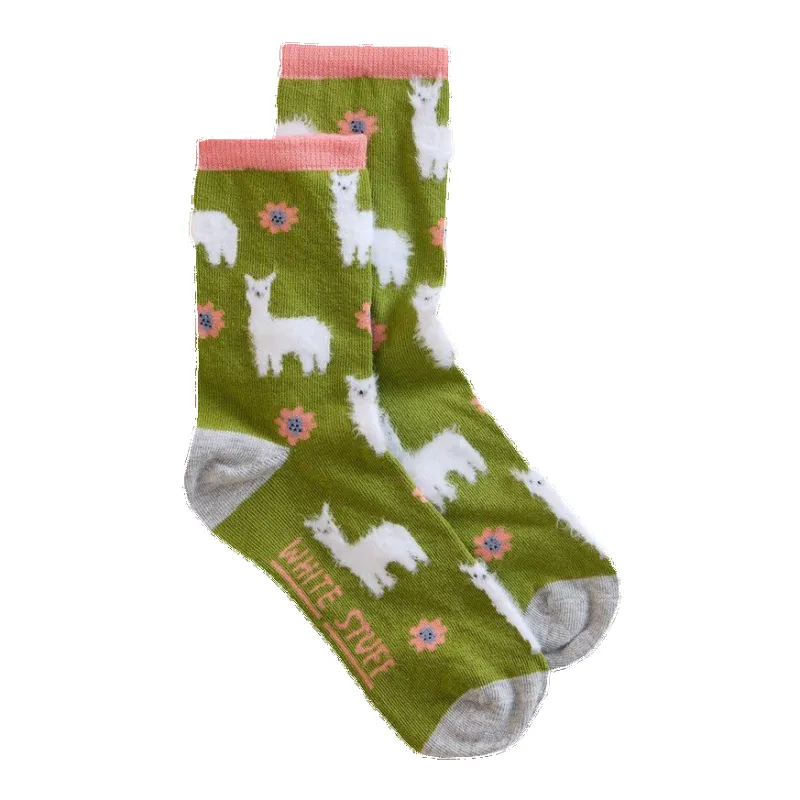 White Stuff Fluffy Llama Ankle Socks sold by Coes