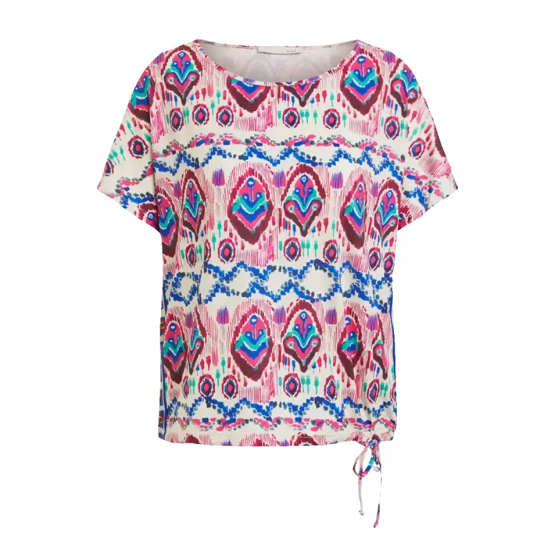 Oui Aztec Print Top sold by Coes