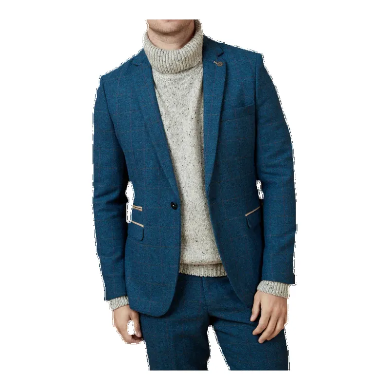 Marc Darcy Dion Tweed Check Suit Blazer made by Marc Darcy