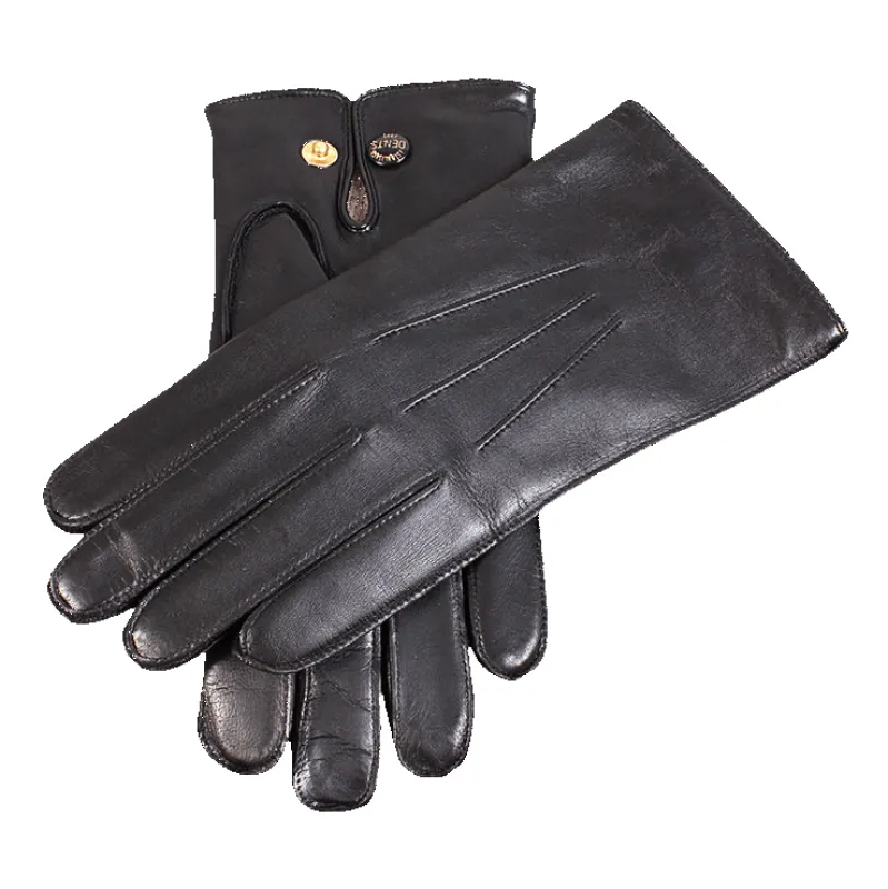 Dents Mendip Three-Point Wool-Lined Leather Officer's Gloves sold by Coes