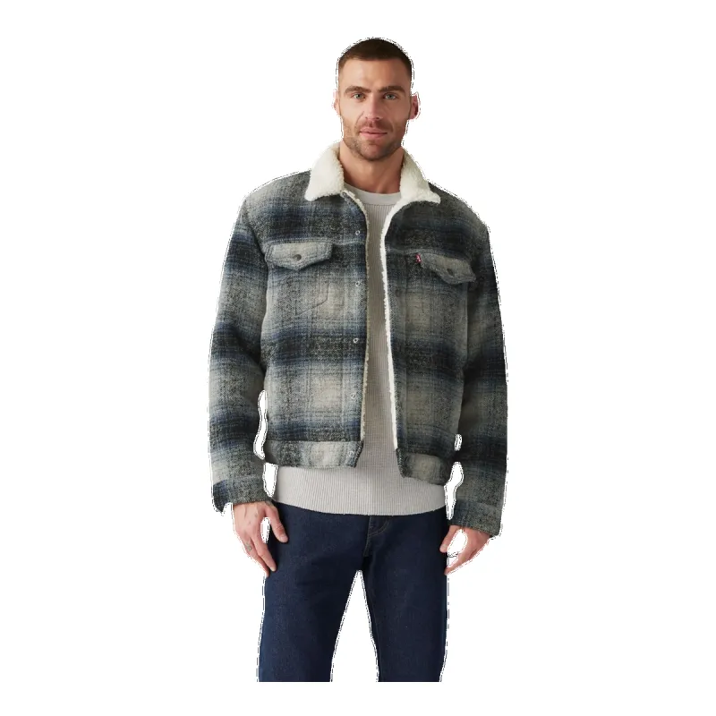 Levi's Plaid Type 3 Sherpa Truck Jacket made by Levi's