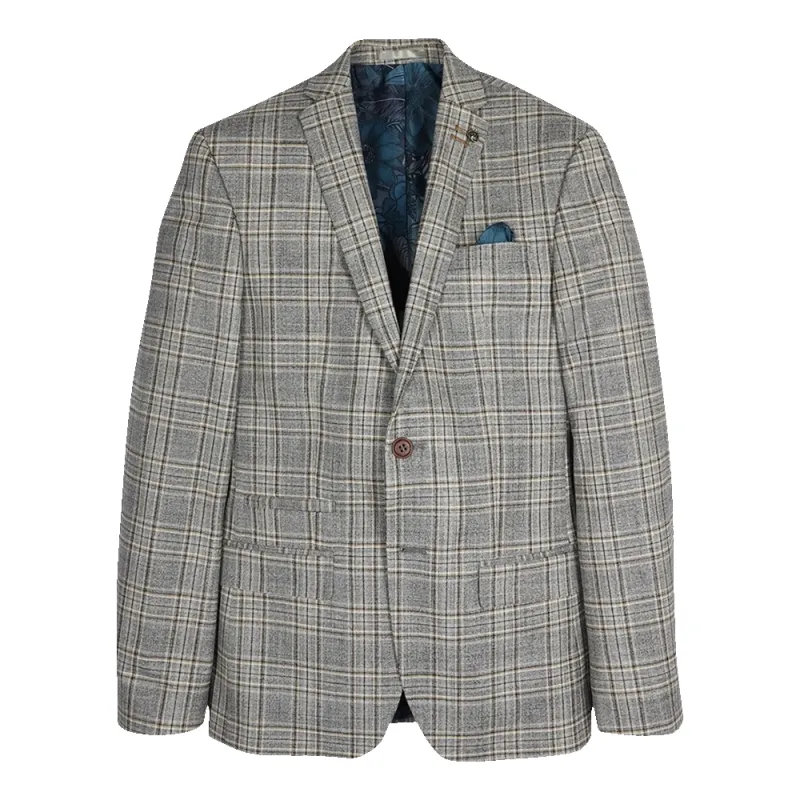 Antique Rogue Bold Check Suit Jacket sold by Coes