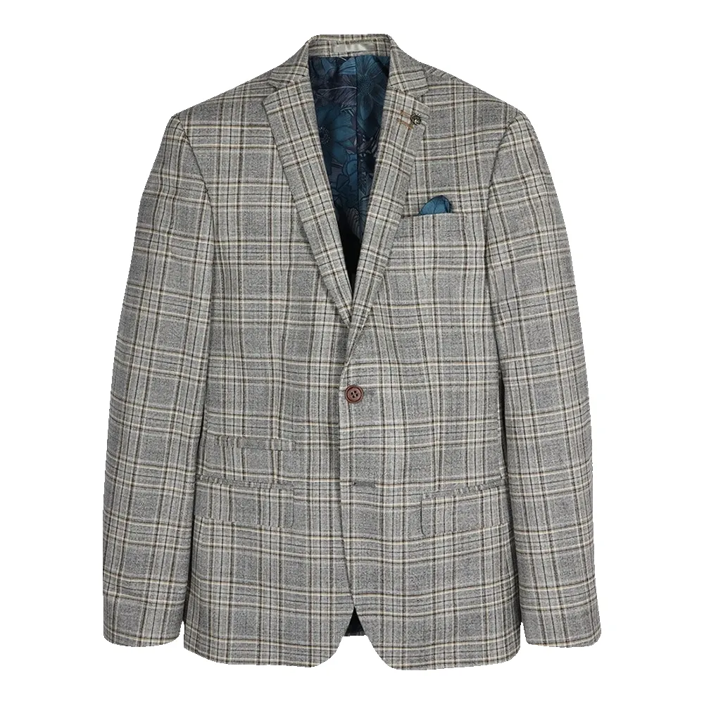 Antique Rogue Bold Check Suit Jacket sold by Coes