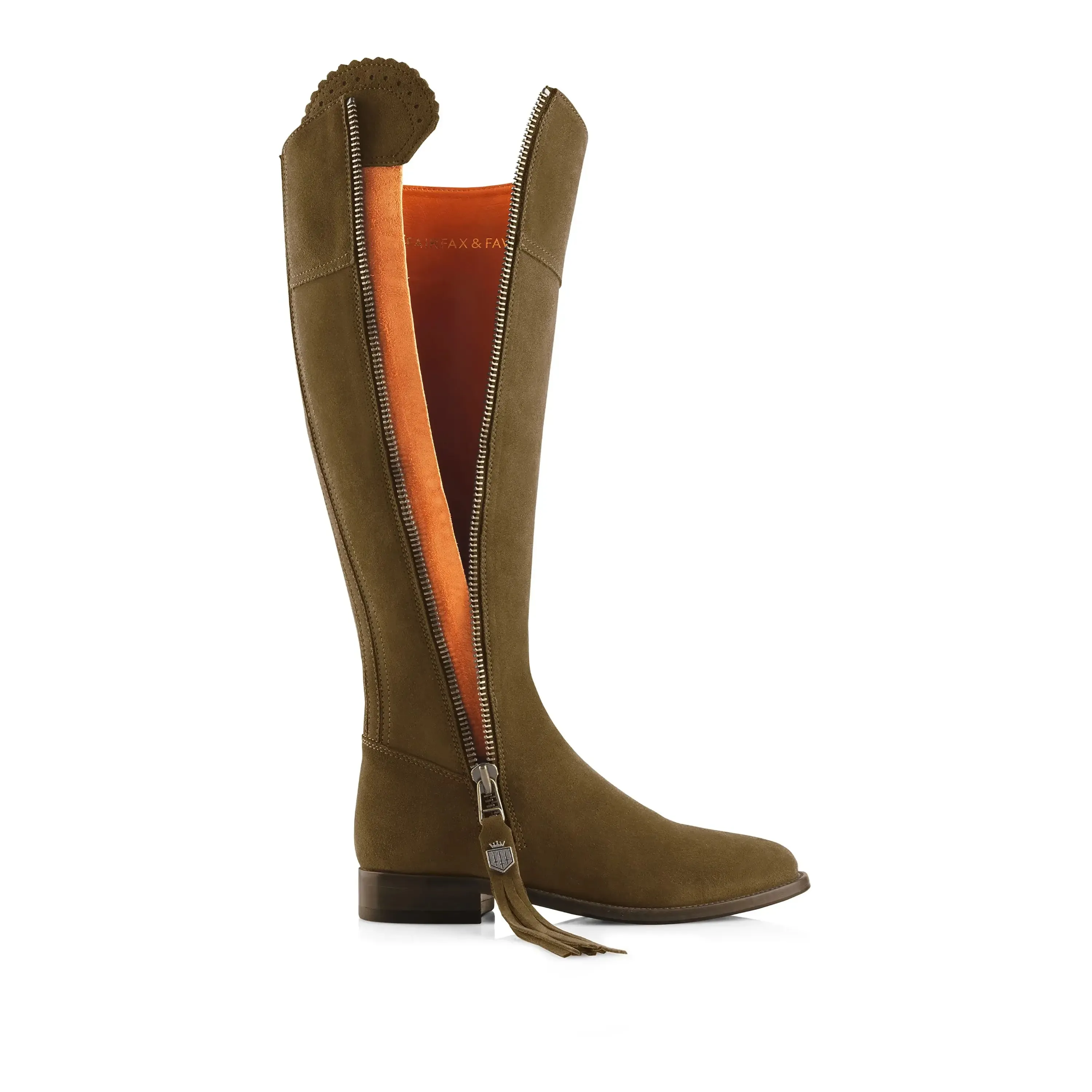 Fairfax & Favor Regina Suede Flat Boots sold by Coes product image thumbnail 4