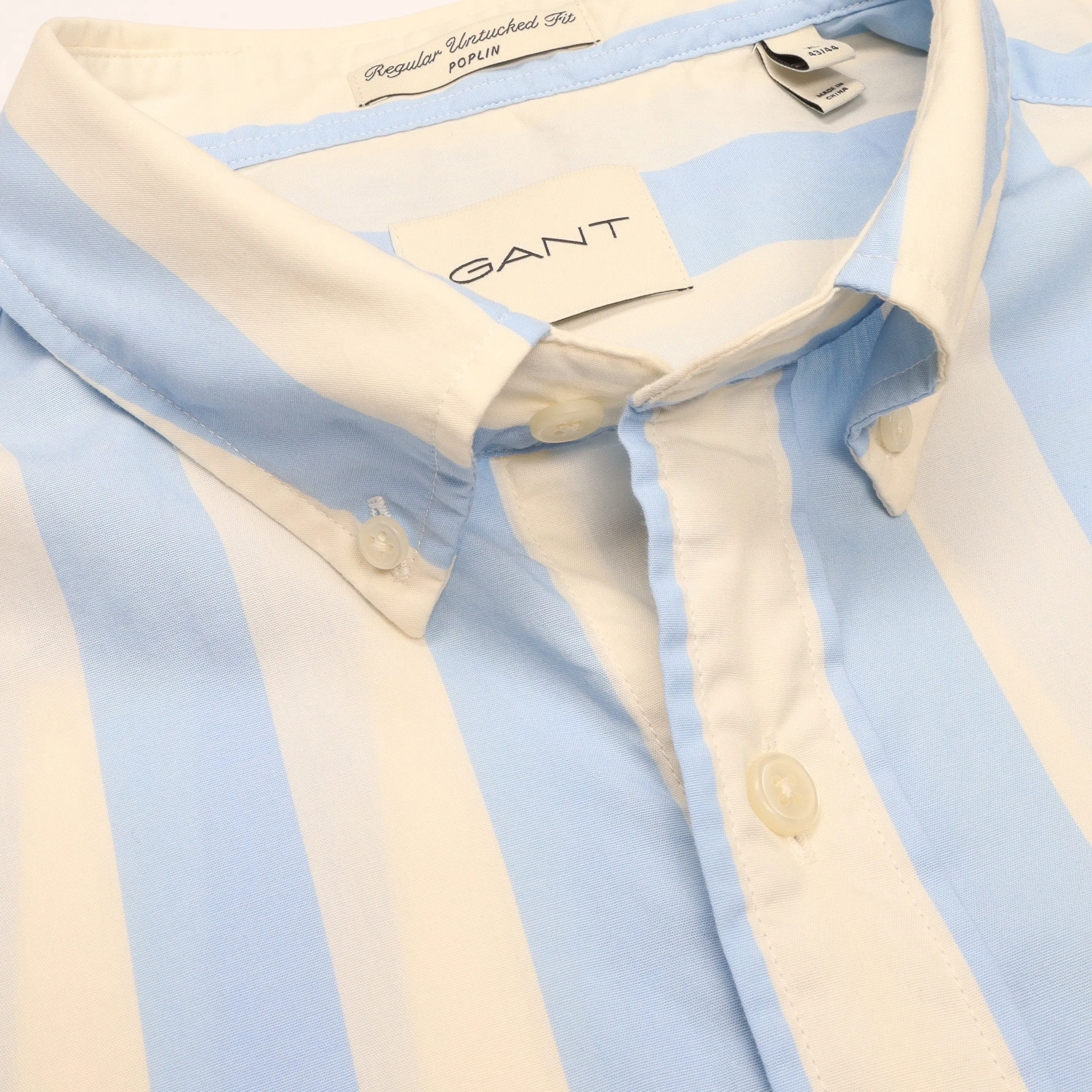 GANT Regular Poplin Parasol Stripe Short Sleeve Shirt sold by Coes product image thumbnail 2