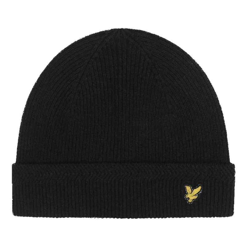 Lyle & Scott Racked Rib Beanie sold by Coes