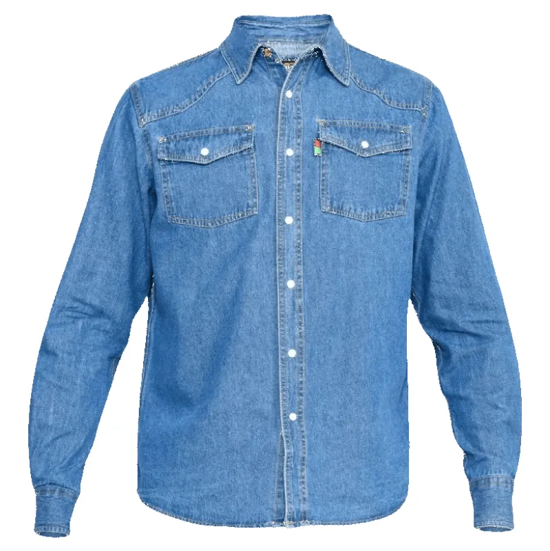 Duke Western Long Sleeve Denim Shirt sold by Coes