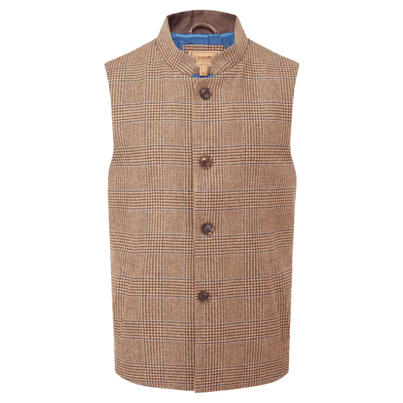 Schoffel Berwick Nehru Tweed Waistcoat sold by Coes