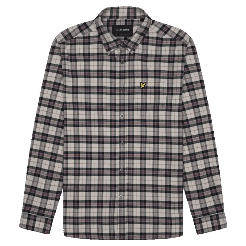 Lyle & Scott Check Long Sleeve Flannel Shirt sold by Coes