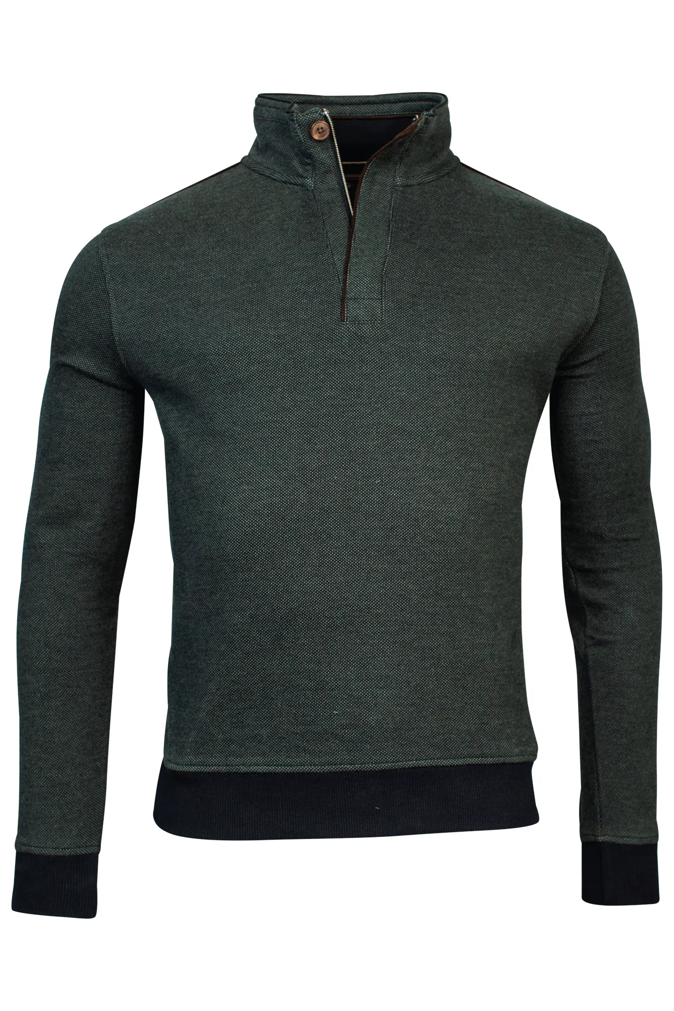 Bailey's Jacquard 1/4 Zip Suede Finish sold by Coes product image thumbnail 2