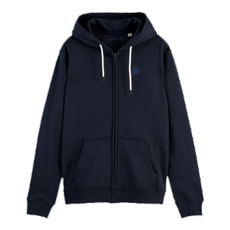 Scotch & Soda Essential Logo Badge Zip-Through Hoodie made by Coes