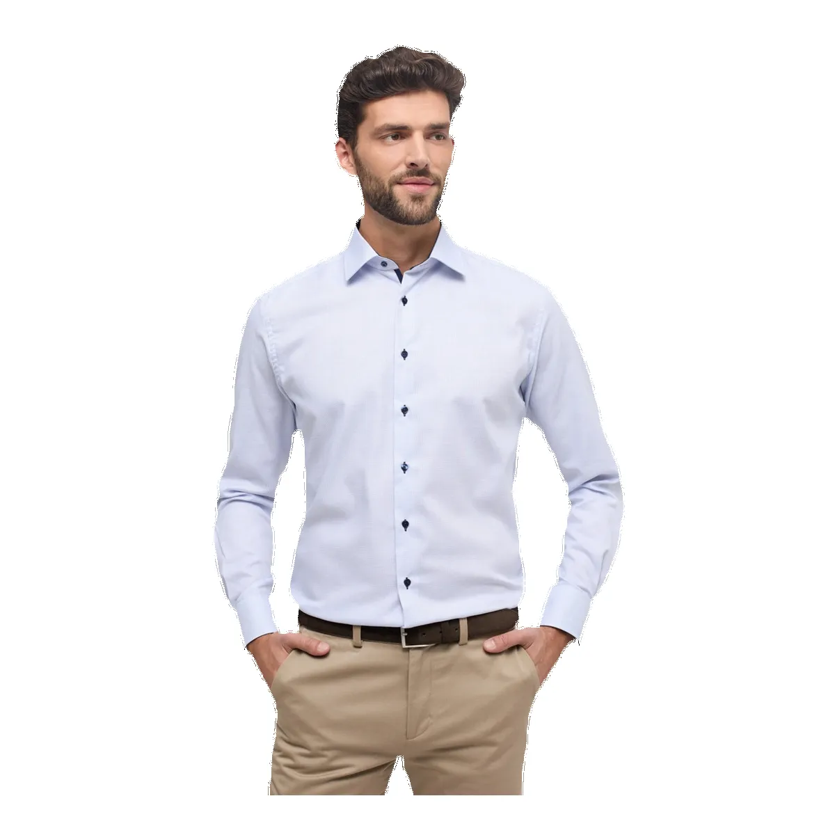 Eterna Long Sleeve Neat Patterned Formal Shirt sold by Coes product image thumbnail 2