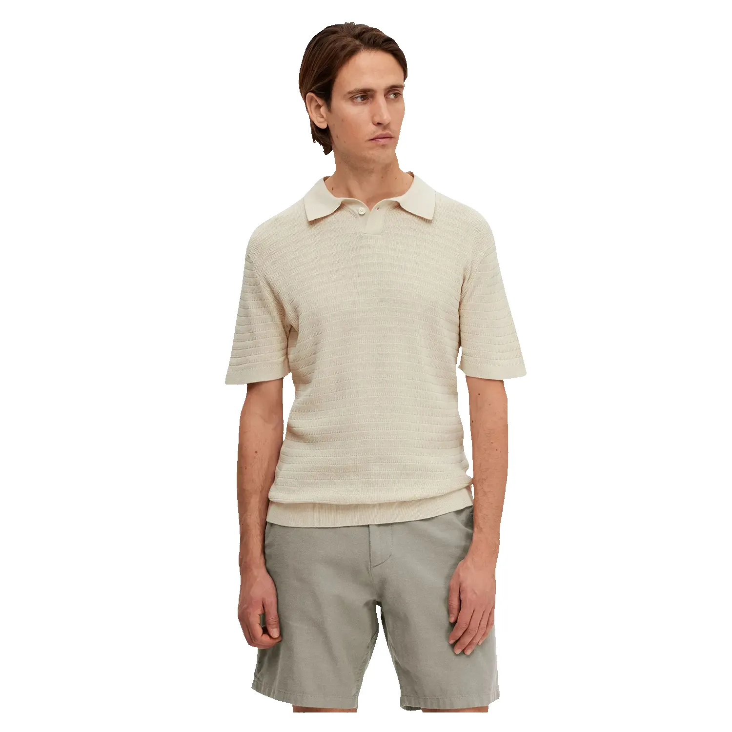 Selected Owen Short Sleeve Knit Polo Shirt sold by Coes product image thumbnail 3