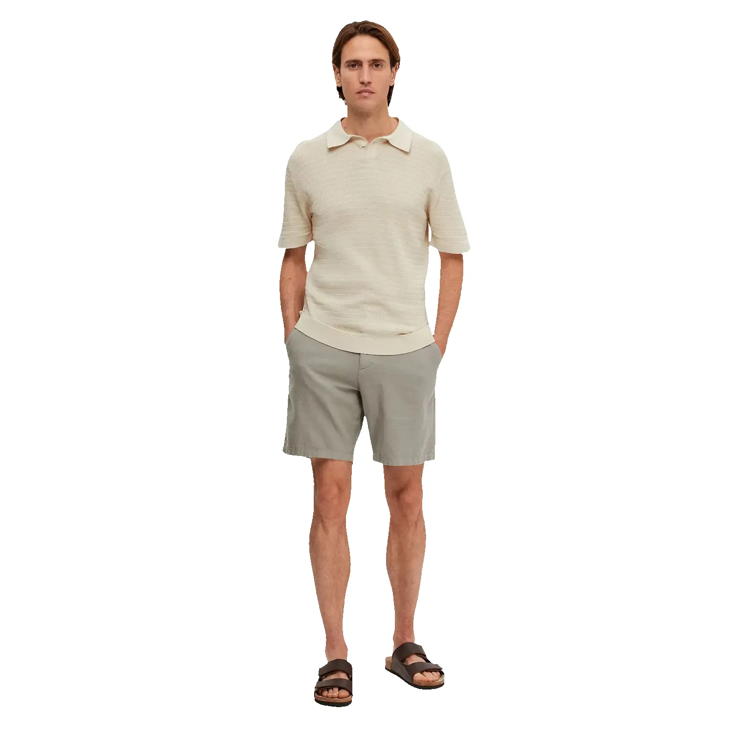 Selected Owen Short Sleeve Knit Polo Shirt sold by Coes product image thumbnail 5