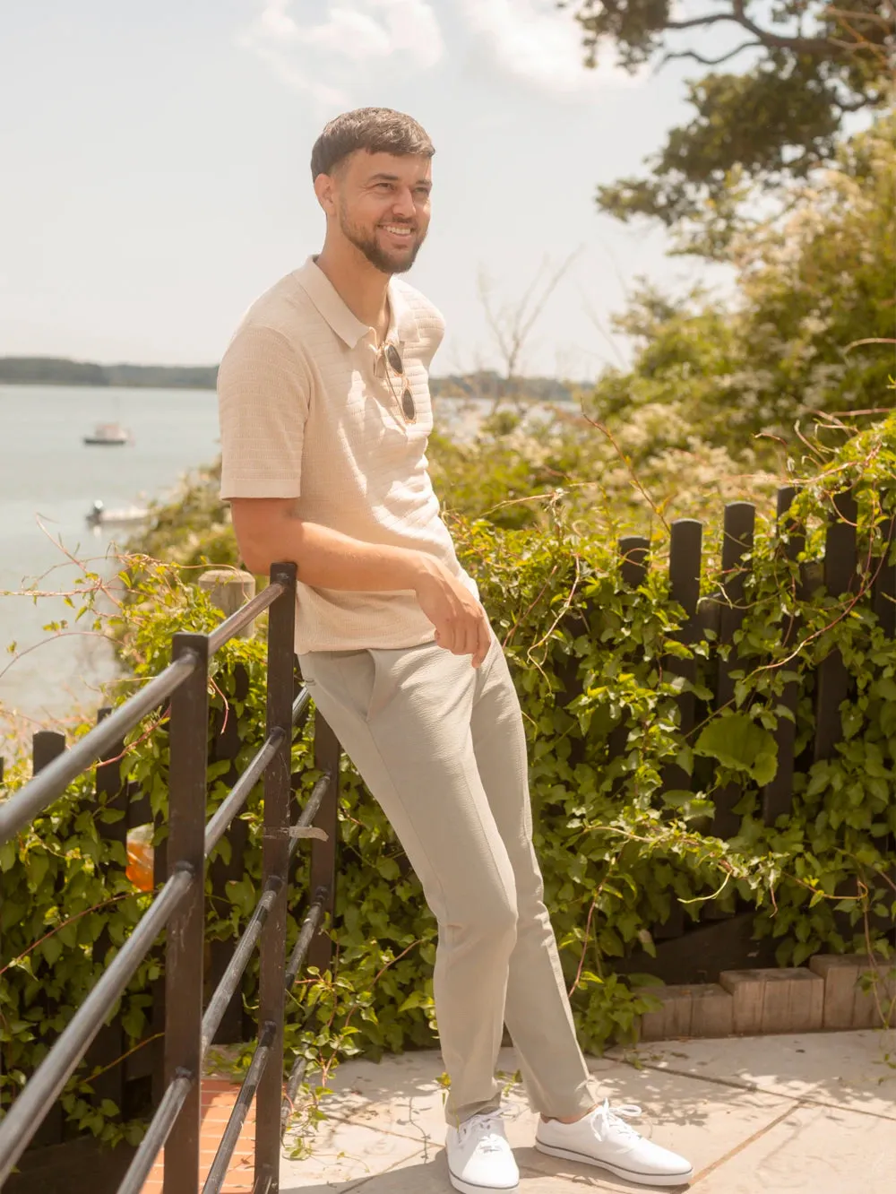 Selected Owen Short Sleeve Knit Polo Shirt sold by Coes product image thumbnail 2