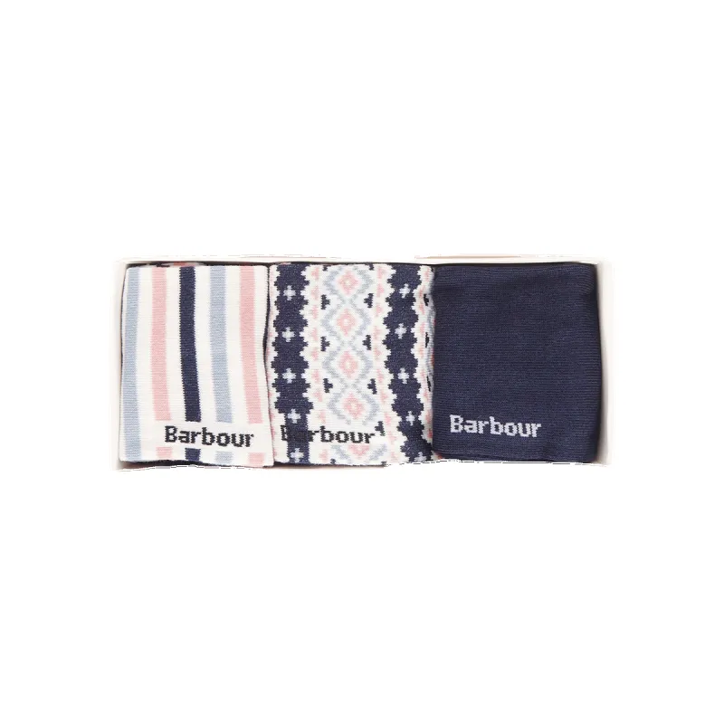Barbour Claudia Fair Isle Sock Gift Set sold by Coes