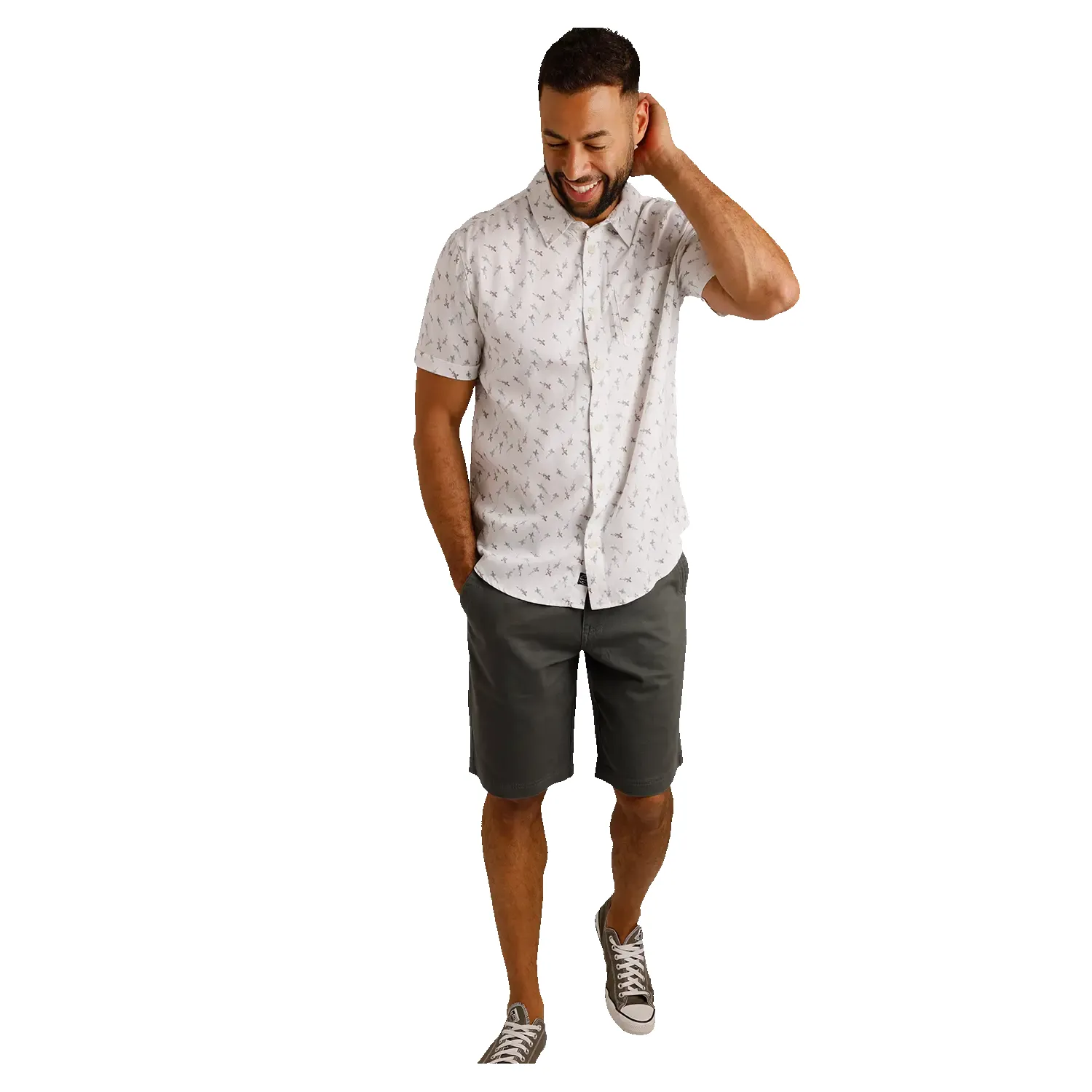 Weird Fish Keilor Short Sleeve Printed Tencel Shirt sold by Coes product image thumbnail 5