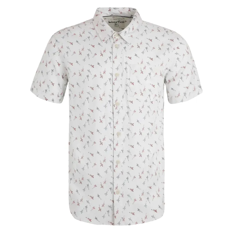 Weird Fish Keilor Short Sleeve Printed Tencel Shirt sold by Coes