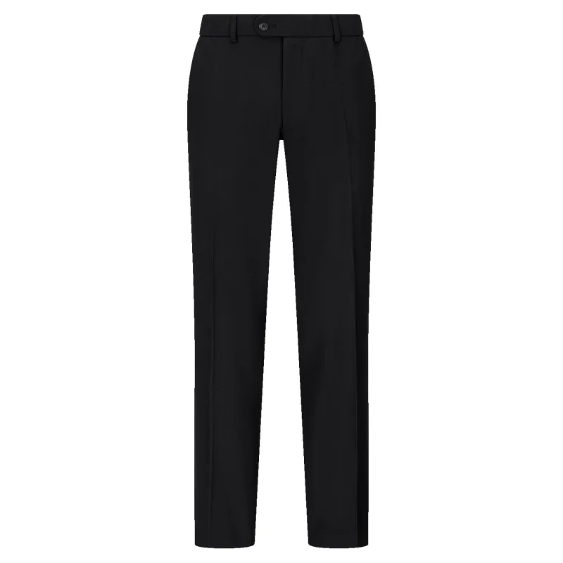 Harrow Tailored Fit Trousers in Black sold by Coes