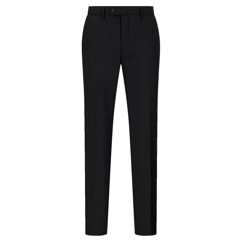 Edgware Slim Fit Trousers in Black sold by Coes