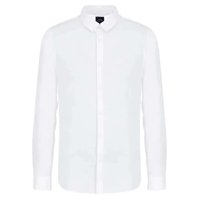Armani Exchange Long Sleeve Poplin Shirt sold by Coes