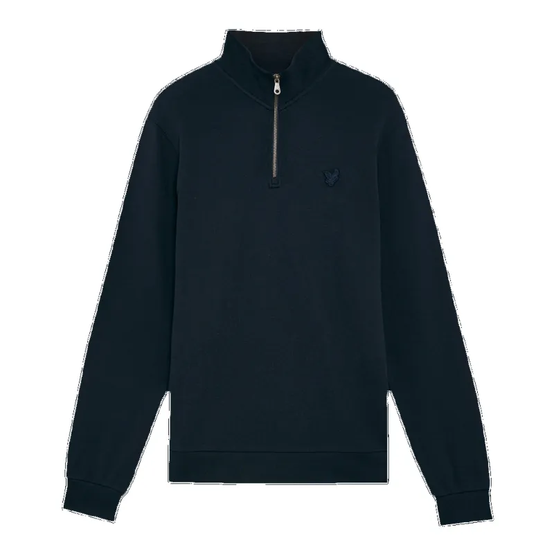 Lyle & Scott Tonal Eagle Quarter Zip Sweatshirt made by Coes
