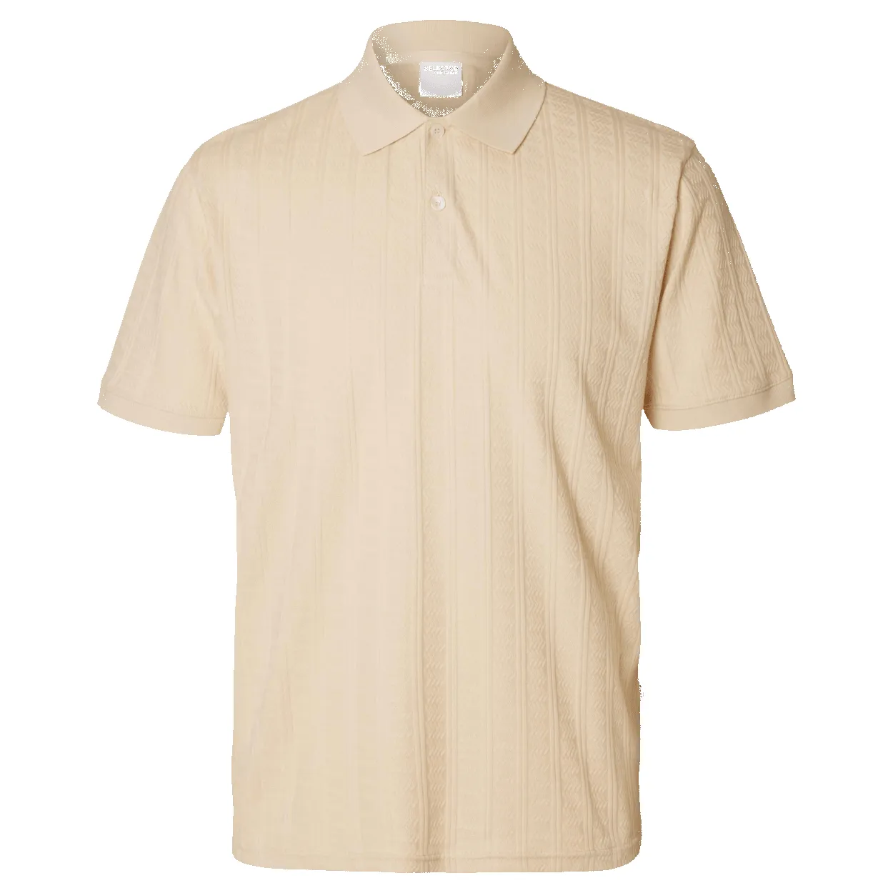 Selected Jett Jacquard Short Sleeve Polo Shirt sold by Coes