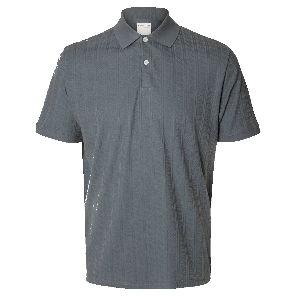 Selected Jett Jacquard Short Sleeve Polo Shirt sold by Coes product image thumbnail 2