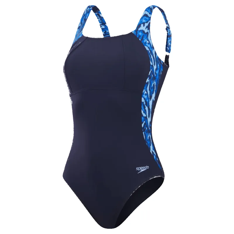 Speedo Shaping Printed LunaLustre One Piece Swimsuit sold by Coes