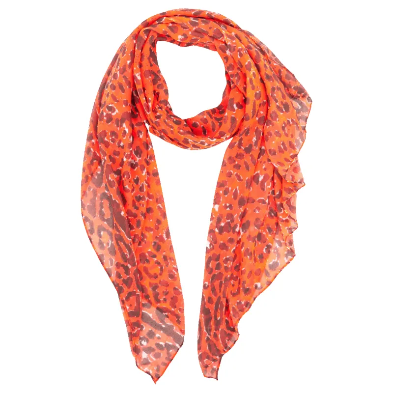 Miss Shorthair All Over Leopard Print Scarf sold by Coes