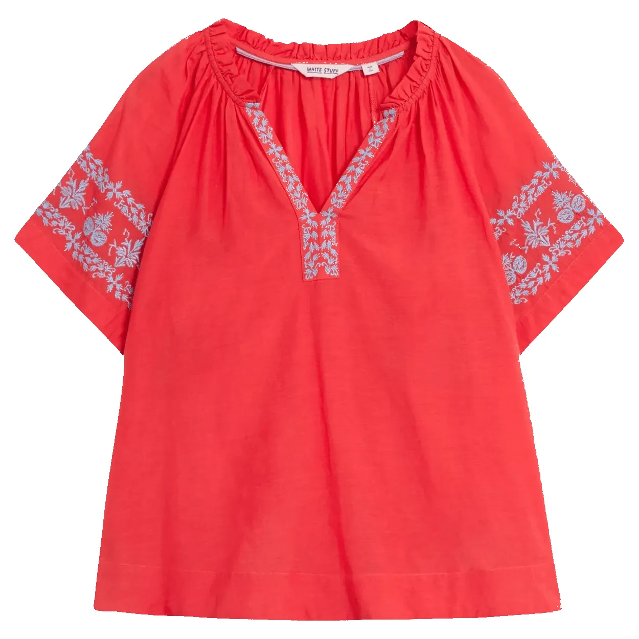 White Stuff Anna Cotton Embroidered Top sold by Coes