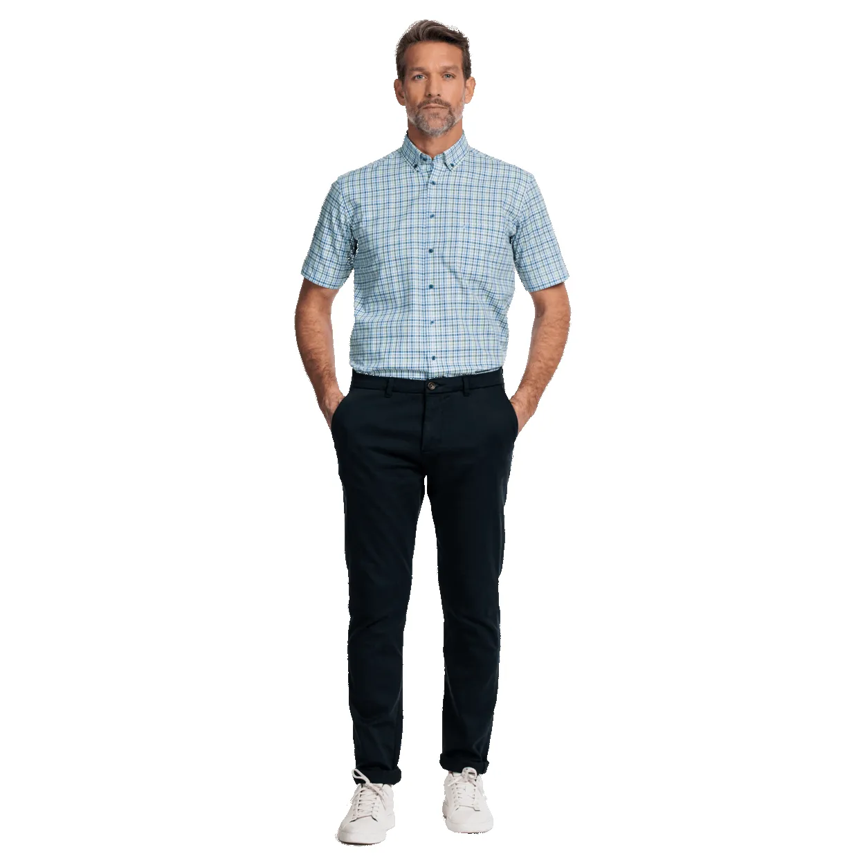 Giordano Short Sleeve Checked Shirt sold by Coes product image thumbnail 3