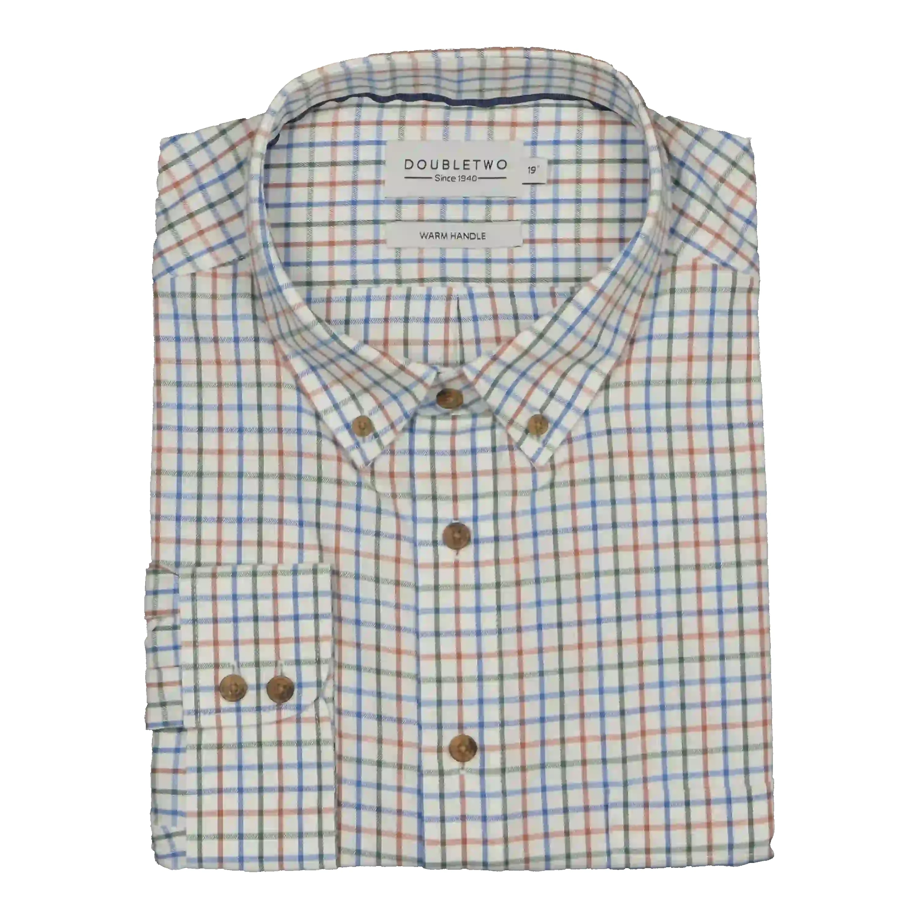Double Two Brushed Cotton Long Sleeve Check Shirt sold by Coes product image thumbnail 2