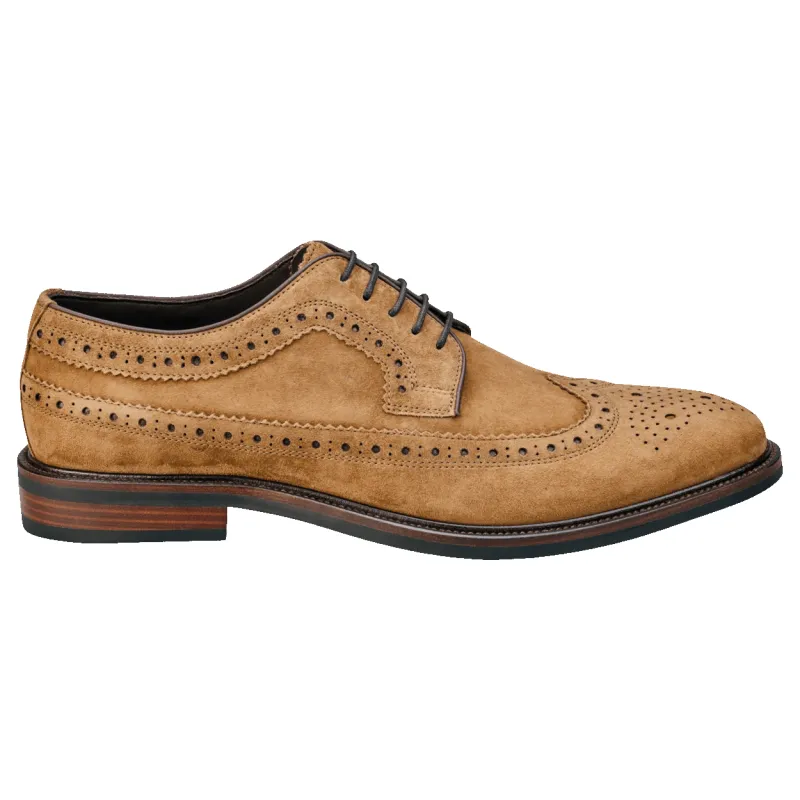 John White Hogarth Suede Brogue Shoe sold by Coes