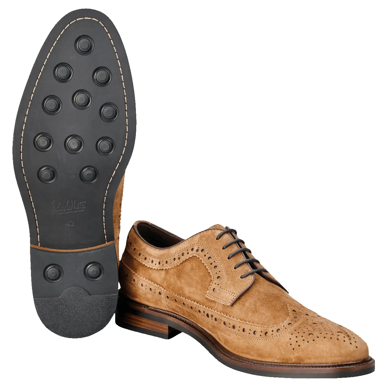 John White Hogarth Suede Brogue Shoe sold by Coes product image thumbnail 5
