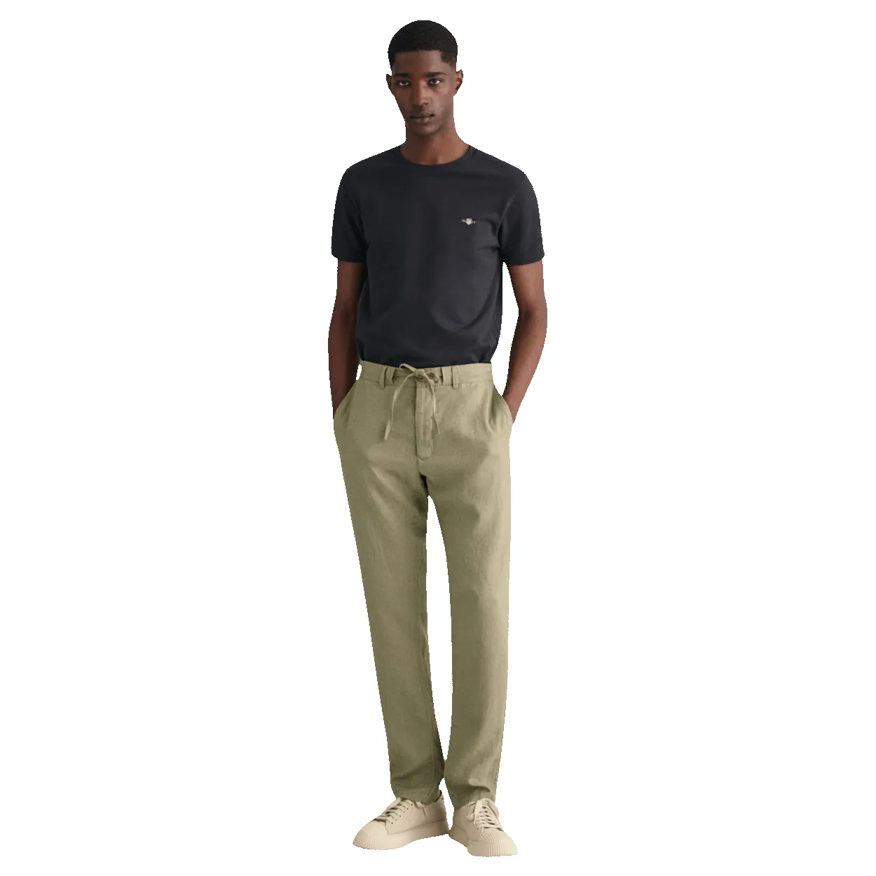 GANT Relaxed Linen Drawstring Trousers sold by Coes product image thumbnail 3