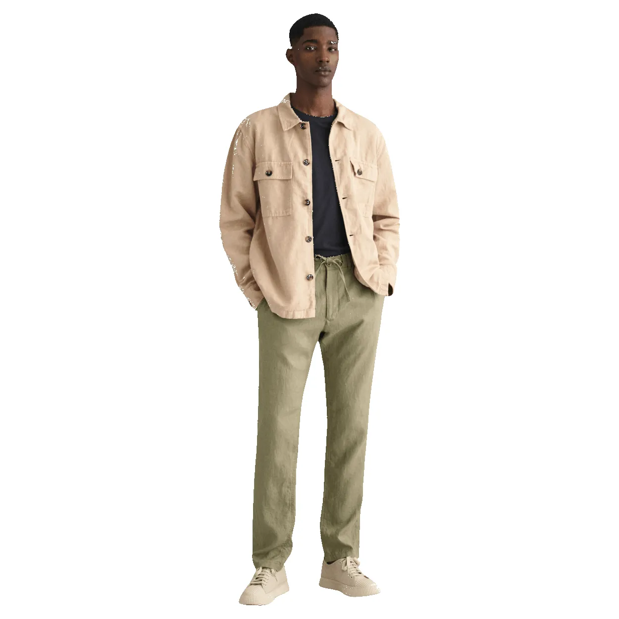 GANT Relaxed Linen Drawstring Trousers sold by Coes product image thumbnail 5
