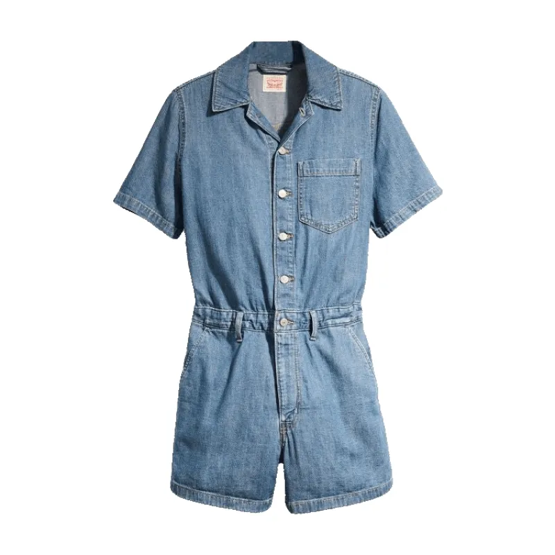Levi's Short Sleeve Heritage Romper Jumpsuit sold by Coes
