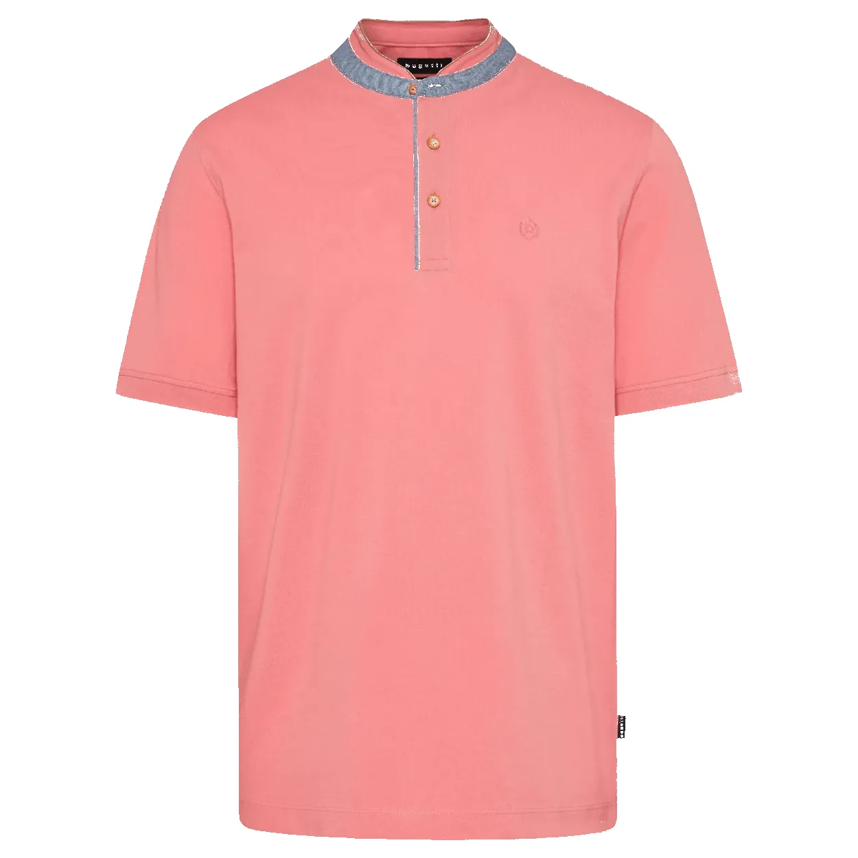 Bugatti Collarless Polo Shirt sold by Coes product image thumbnail 5